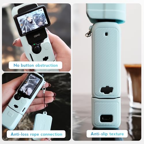 Silicone Case for DJI Osmo Pocket 3/Xtra Muse, Blue - Image 6