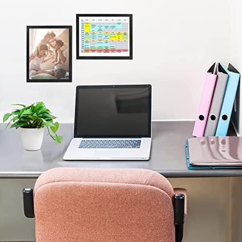 CRUGLA 8.5x11 Magnetic Frame Sheet with Self Adhesive Backing, Poster Certificate Carft Picture Photo Frame for Refrigerator Office Glass Window Door Cubicle Tile, 12 Pack - Image 2