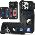 Cavor for iPhone 16 Pro Max Wallet Case with Card Holder, Black by Cavor