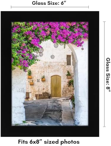Americanflat 6x8 Picture Frame - Engineered Wood - Black - Image 2
