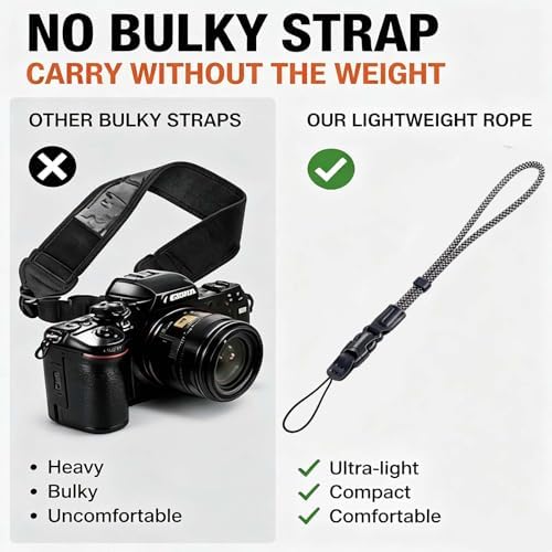 YUJA Quick-Release Wrist Strap 2-Pack - Camera & Phone - Heavy Duty Braided Lanyard with Detachable Buckle - Image 4
