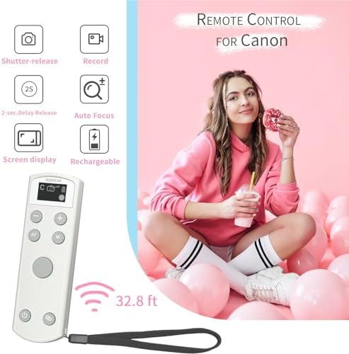 Remote Control for Canon Camera,Rechargeable Wireless Shutter Release - Image 2