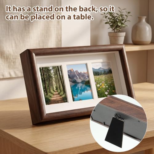 Multi Picture Frame 2x3 3 Picture Frame Wood Wallet Size Pictures Frames - Image 5