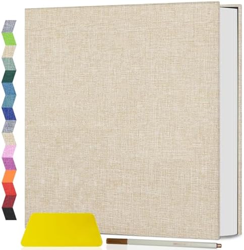 Popotop Photo Album Self Adhesive Scrapbook Album for 4x6 5x7 8x10 Pictures DIY Photo Book as Scrapbooking Supplies Kits, Birthday Gifts for Women Mom Wedding Baby Family Travel by Popotop