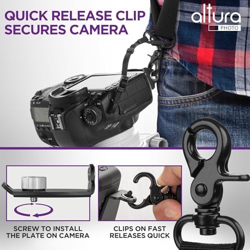 Altura Photo Camera Strap with Quick Release & Safety Tether - Camera Strap for Photographers for Sony, Nikon, & Canon - Image 3