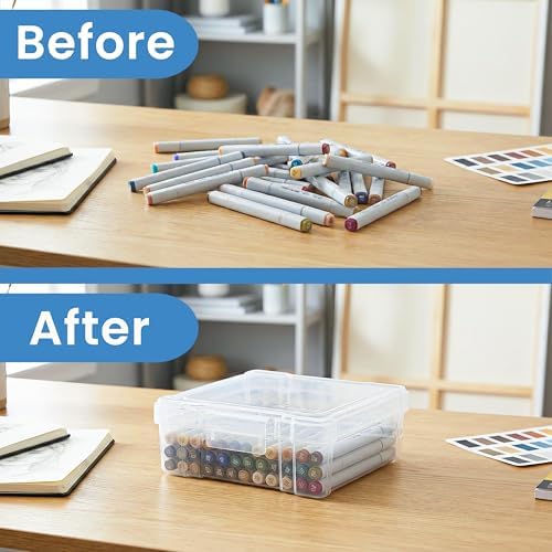 ArtBin 6953AB ClearView 6" x 6" Box Art & Craft Organizer, [1] Plastic Storage Case, Clear - Image 5