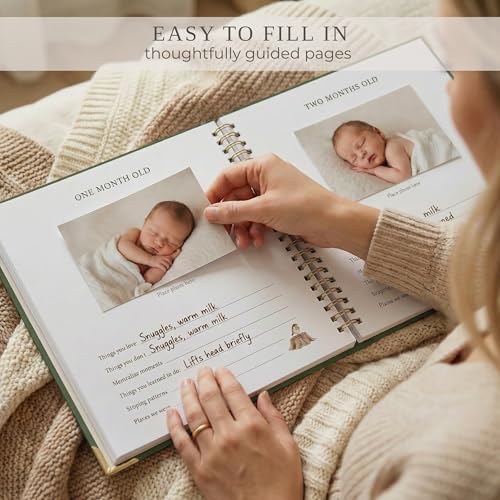Keepsake Baby Memory Book for Boys and Girls - Timeless First 5 Year Book - Image 3