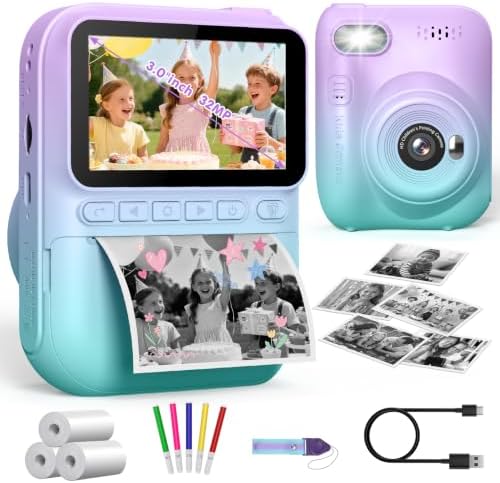 Gofunly HD Instant Print Camera: Printed Photos Clear No blurriness by Gofunly