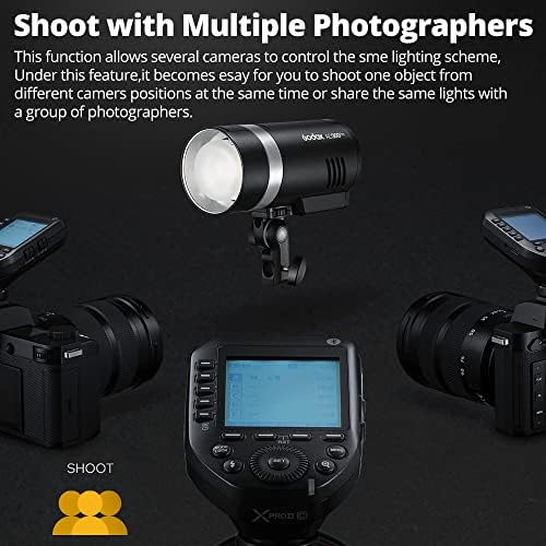 Godox XproII-C Trigger, Godox Flash Trigger for Canon, TTL Wireless Flash Trigger, HSS 1/8000s, 11 Customizable 5 Group Button, Can Bluetooth Connection (XproII-C) - Image 6