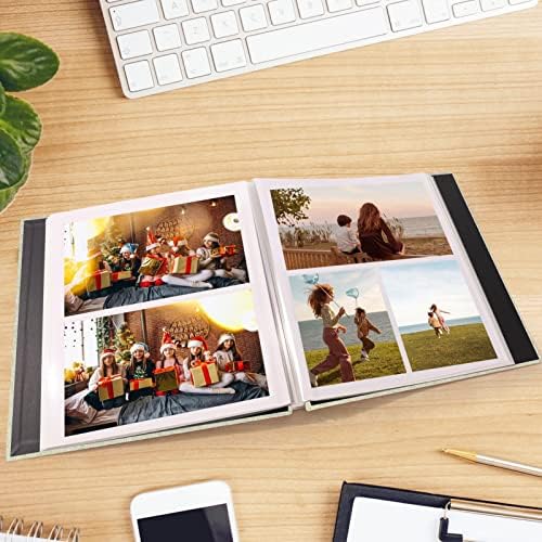 Photo Album Self Adhesive Pages Scrapbook 40 Pages, 11x10.6 GrassGreen - Image 6