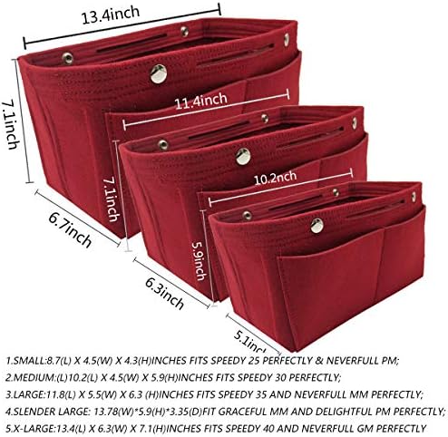 LEXSION Purse Organizer Insert Multi Pocket Bag Organizer Shaper - Image 5