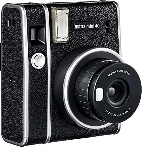 Fujifilm Instax Mini 40 Instant Film Camera with Built-in Selfie Lens, Auto Exposure, Auto Shutter Speed, Easy to Use, Stylish and Classic Design Polaroid Cameras for Pro or Beginners (Renewed) - Image 3