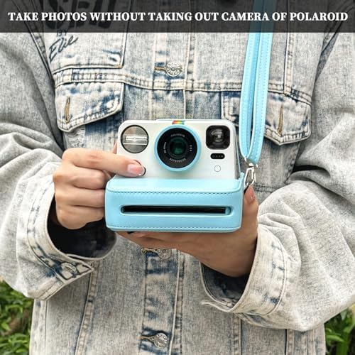 Camera Case for Polaroid Now/Now+ Gen2/3 Instant Film Camera, Blue - Image 6