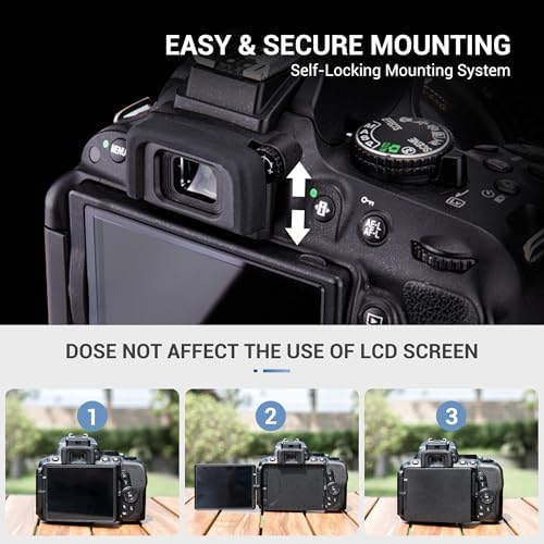JJC DK-20/21 Eyecup Viewfinder for Nikon D7500 D5600 D3500 D750, 2-Type - Image 7