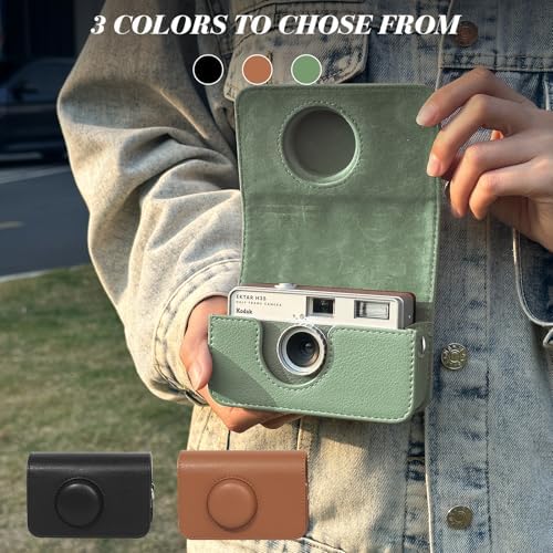 Camera Case for KODAK EKTAR H35 H35N Half Frame Film Camera, Green - Image 6