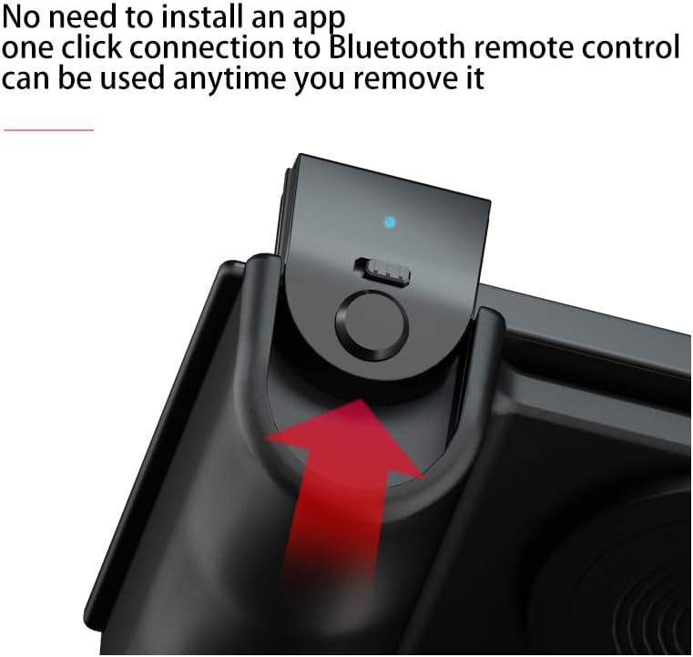 Redair Magnetic Smartphone Handle Grip, Upgrade Version Phone Camera Grip Handle Holder Wireless Charging Stand Shutter Remote Control for iPhone14 13 12 11 Samsung Photo Shooting - Image 3