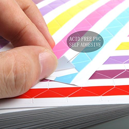 50 Sheets Self Adhesive Photo Corners - Hold 1275 Photos - 6 Colors 5100 pcs Photo Mounting Corner Stickers for Polaroid, Instax Foto of DIY Picture Scrapbook and Recollections Photo Album - Image 4