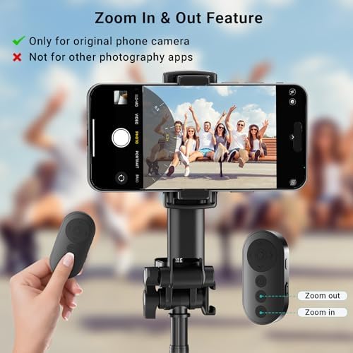 Wireless Camera Remote Control with Zoom for iPhone & Android, Bluetooth Camera Remote Shutter with Front/Rear Camera Switch for Photo & Video, Smartphone Bluetooth Clicker for TikTok. - Image 3