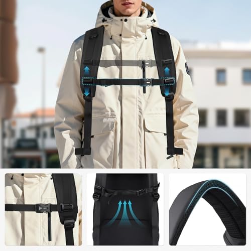 MOSISO Camera Backpack, DSLR/SLR/Mirrorless Camera Bag with Top Flap Pocket - Image 6