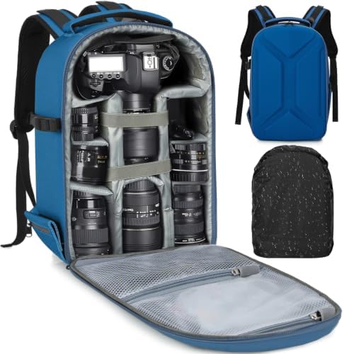 TORIBIO Large Hardshell Camera Backpack DSLR/SLR/Mirrorless Photography Bag by TORIBIO