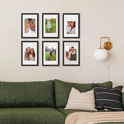 upsimples 8x12 Picture Frame, Gallery Wall Frames Set of 5, Black - Image 2