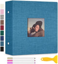 Zesthouse Photo Album Self Adhesive with Picture Display Window, 3-Ring Scrapbook Albums 60 Pages Holds 8x10 5x7 4x6 Photos, DIY Photo Book Ideal Gift for Family Wedding Baby by Zesthouse