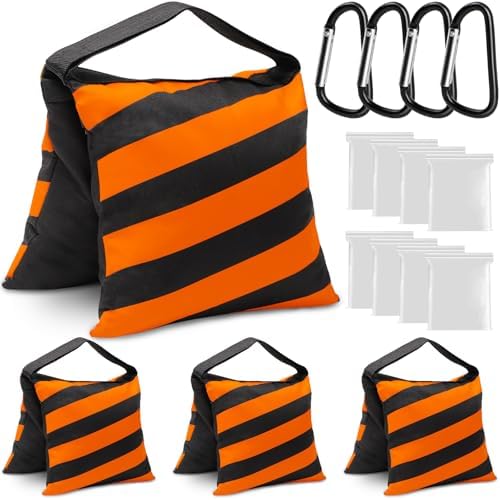 4 Packs Orange Sandbag Weight Bags for Light Photography Video Equipment by Aimosen