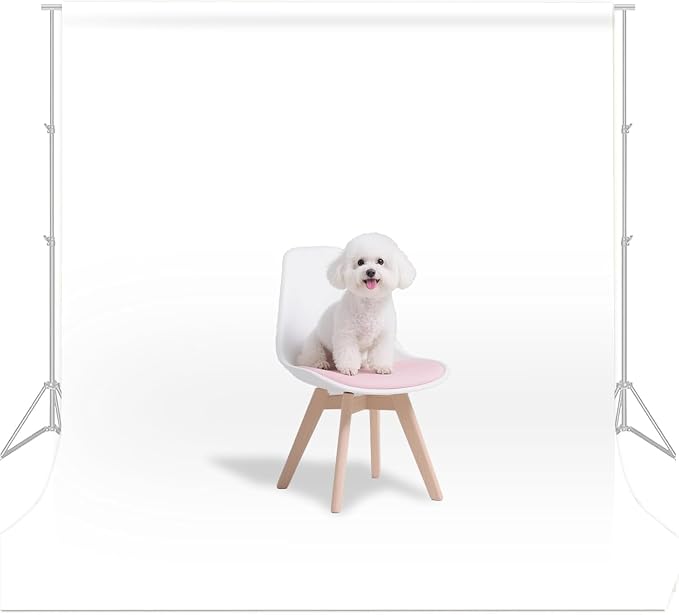 White Photo Backdrop for Photoshoot Background Photography 7x10ft | Polyester, Portrait Product Professional Fashion Shoot, Festival Celebrations by LYLYCTY