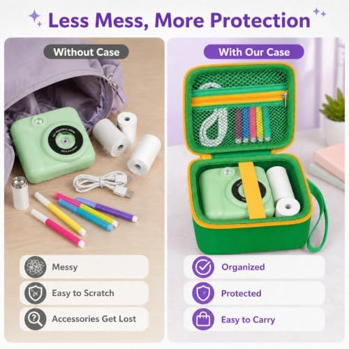 PAIYULE Kids Instant Print Camera Case for ESOXOFFORE for Dylanto GrasGreen - Image 4