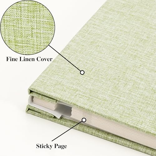 Vienrose Self Adhesive Photo Album with Arch Window, 40 Pages, Grass Green - Image 2