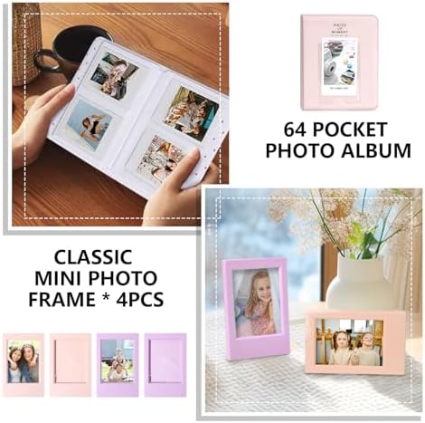 CAIYOULE Camera Case for Fujifilm Instax Mini EVO Instant Film Camera, Pink - Image 5
