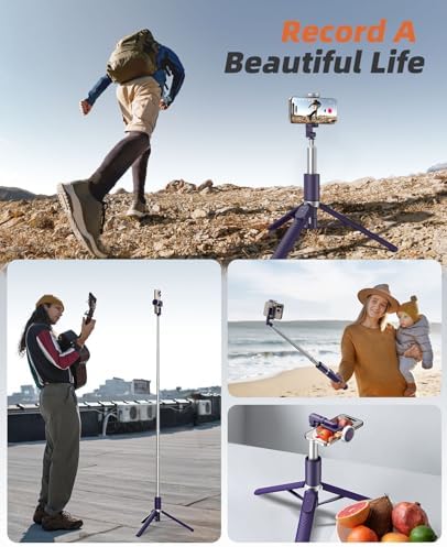 Tripod for iPhone, Selfie Stick with Remote, Stable & Durable Phone Tripod - Image 6