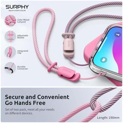 SURPHY 2 Pack Phone Lanyard, Phone Wrist Strap for Case, Camera Wrist Strap - Image 4