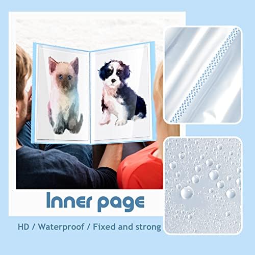 Henoyso 60 Pages Diamond Painting Storage Book A2 A3 Art Binder, Blue - Image 4
