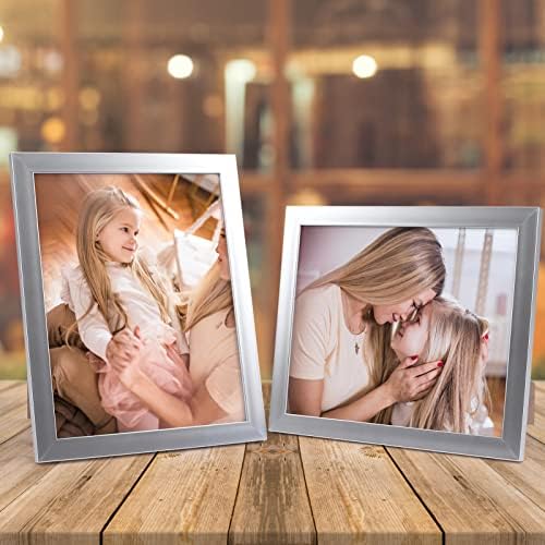 Giftgarden 8x10 Picture Frame Silver Set of 12, Multi Modern 8 by 10 Photo Frames Bulk for Wall or Tabletop Display - Image 4