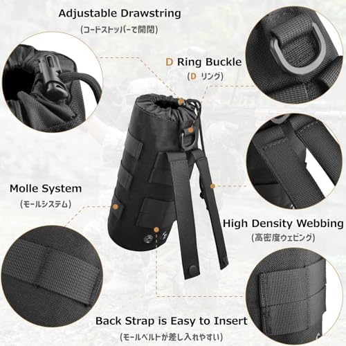 Azarxis Molle Pouches, Tactical Compact EDC Small Utility Pouch Waist Bags Sundries Storage Admin Organize Gear Gadget for Military Backpack - Image 3