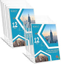 12 Pack Acrylic Sign Holder 8.5 x 11 Slant Back Acrylic Stands for Display Plexiglass Clear Acrylic Display Stands for Ad Frame, Picture Photo Frames, Promotions, Restaurants, Office, Store by COYMOS