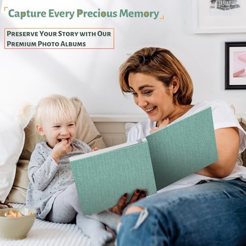 Artfeel Photo Album Self Adhesive Scrapbook,60 Pages Large Photo Book for 4x6,5x7,8x10 Pictures,DIY Album for Baby Wedding Family Travel Birthday,with Metallic Pen and Scraper - Image 6
