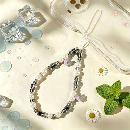 Phone Charm Beaded Camera Wrist Strap Cute Chain Lanyard Wristlet - Image 4