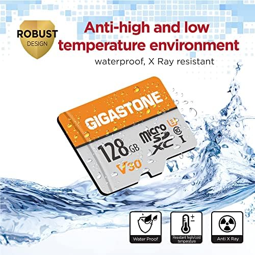 GIGASTONE 128GB Micro SD Card 2-Pack, A1 V30 4K Video Recording, Compatible with Security Camera, Dash cam, Drone, 95MB/s MicroSDXC Memory Card UHS-I Class 10, with 2 SD Adapter - Image 6