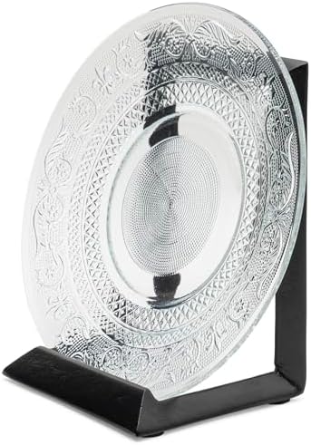 Red Co. 8” Decorative Metal Display Plate Stand and Art Holder Easel in Black Finish - Image 3
