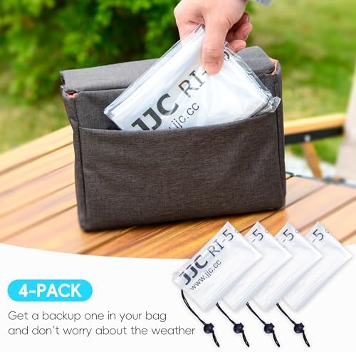 JJC Camera Rain Cover Sleeve for DSLR w/Lens up to 18", Waterproof, 4-Pack - Image 6