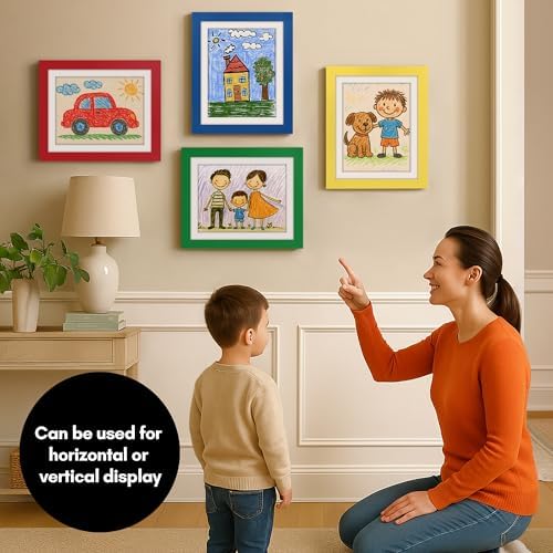 Americanflat 8.5x11 Changeable Kids Art Frame 4-Pack - Primary Colors - Image 4