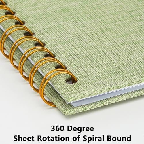 Scrapbook Photo Album, Linen Covered, 8x8 Inches, 20 Sheets/40 Pages - Image 5