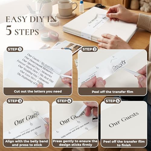 Vienrose Wedding Self Adhesive Photo Album 13.2x12.8 40 Pages - Image 4