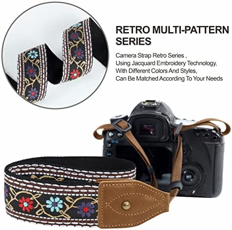 Padwa Lifestyle 2" Wide Classic Crazy Horse Art Cowhide Head Cotton Camera Straps for Photographers - Image 5
