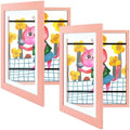 2 Pack 10x12.5 Front-Opening Kids Artwork Frames Changeable (Pink) by GoldenStateArt