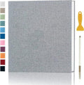 Photo Album Self Adhesive Pages Scrapbook 60 Pages, 11x10.6 Grey by Aenbuslm