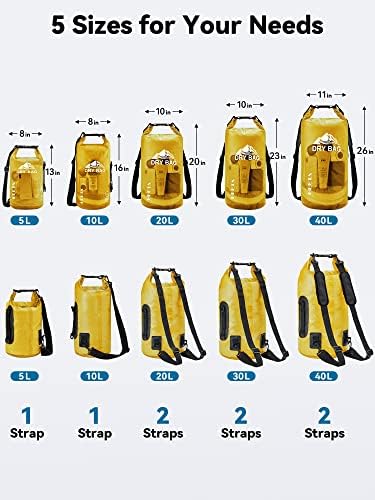 HEETA Dry Bag Waterproof Backpack with Phone Case 5L/10L/20L/30L/40L - Image 2