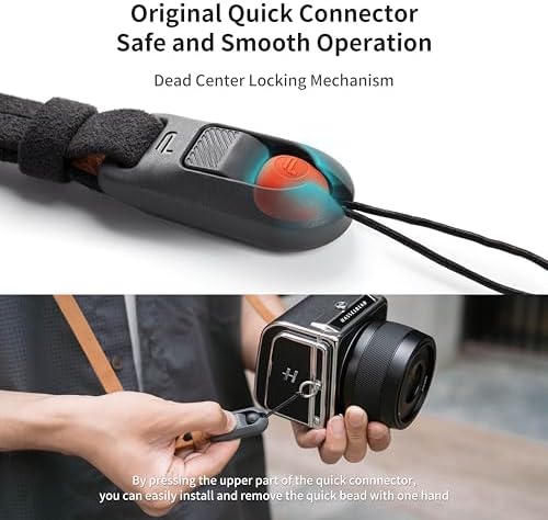 PGYTECH Retro Camera Shoulder Strap Air, Vintage Camera Strap Quick Release - Image 3